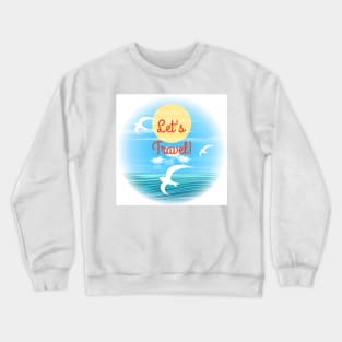 Travel theme Crewneck Sweatshirt